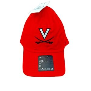 Nike University of Virginia Orange Club Cap adjustable buckle Adult size L/XL